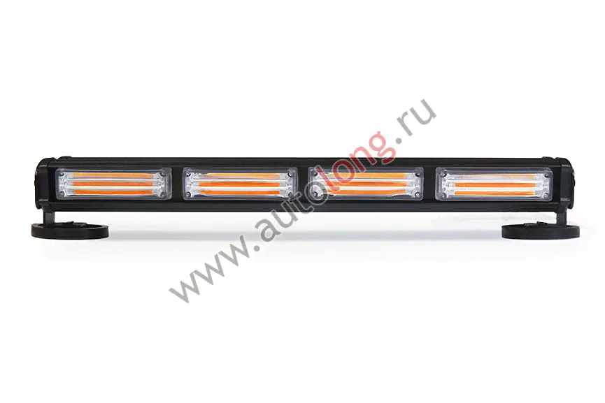 Маяк светодиодный 10-30V 4/4 двусторонний COB (желтый) 46,5 см-2