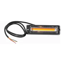Маяк стробоскоп 12-24V прямоугольный, светодиодный, оранжевый (26х35х123)