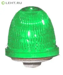 Маяк проблесковый ксенон. OVOFMT12240DA4 зеленый 12/240В IP65 (30014)