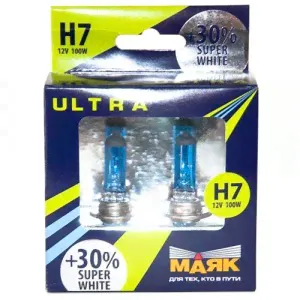 Лампа МАЯК-Ультра Н7 12- 55 Px26d Super White +30% (82720SW)-0