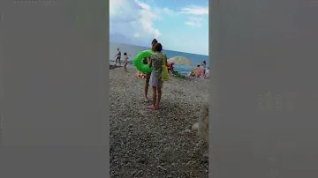 Несуществующий пляж  в посёлке Детляжка(Сочи). Трэш.