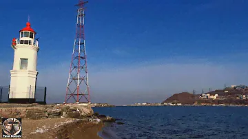 Токаревский маяк, Владивосток. Токаревская кошка, Эгершельд. Русский мост, остров Русский. ВИДЕО