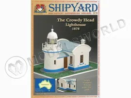 Модель из бумаги маяк "Lighthouse Crowdy Head" (№ 1). Масштаб 1:87