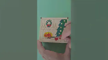 Елочные игрушки своими руками CRAFT MASTER. 6 домиков с камином в шкатулке для раскрашивания.