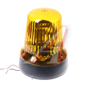 Маяк проблесковый 12V стационарный (лампа Н1) желтый САКУРА