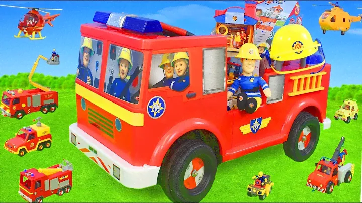 Different Sized Fireman Vehicles