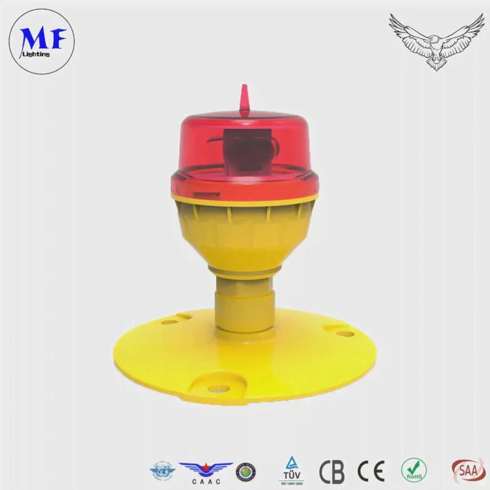 IP66 AC110-240V Светодиодный красный маяк для предупреждения о воздушных судах, авиационный сигнал о препятствиях для высоких зданий, строящихся объектов, дымовых труб, маяков-2