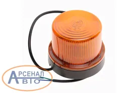 Маяк импульсный 12/24V светодиодный стационарный желтый MEGAPOWER 370-34-003
