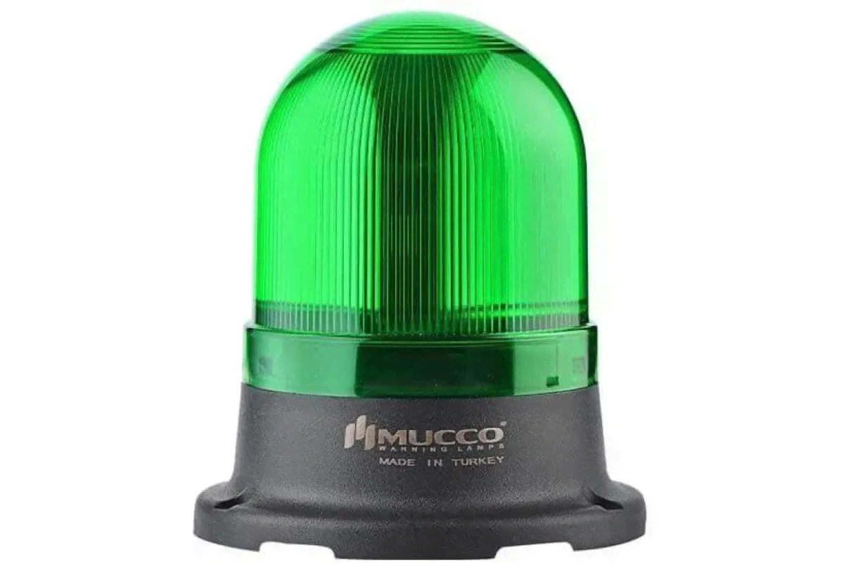 Маяк сигнальный 70 мм, мигающий, 220V/AC, цвет зеленый-0
