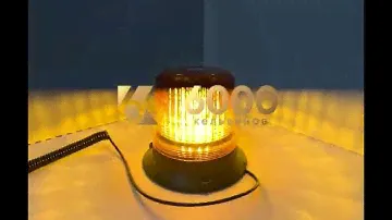 ПРОБЛЕСКОВЫЙ МАЯК ОРАНЖЕВЫЙ НА МАГНИТЕ LED SMD 125 ММ 12-24 ВОЛЬТ IP67
