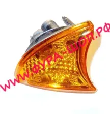 Маяк проблесковый 12/24V желтый 30LED стационарный 3 болта