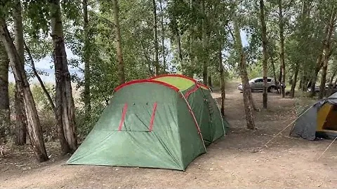 1❗️Отдых с палатками на Красноярском море, песчаные пляжи, свежий воздух, наши коты с нами Зак, Стик