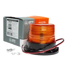 Маяк импульсный 12/24V (12 светодиодов) стационарный желтый AVTOELECTRICA