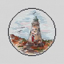 Мини-маяк 7, схема для вышивания