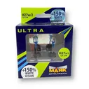 Лампа h27 галогенная 27w 12v white vision +150% (2шт комплект), МАЯК Ultra