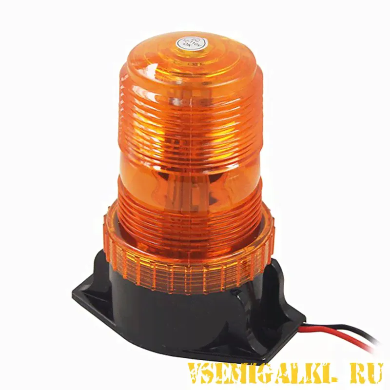 Маяк светодиодный 10-110 V (желтый)-0